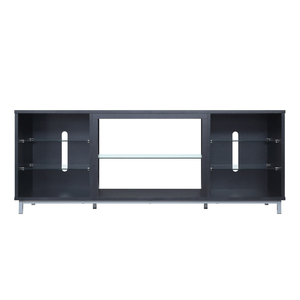 Manhattan Comfort Brighton Modern 60" TV Stand in Onyx