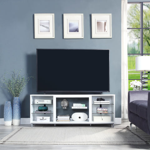 Manhattan Comfort Brighton Modern 60" TV Stand in White