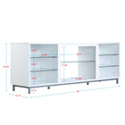Manhattan Comfort Brighton Modern 60" TV Stand in White