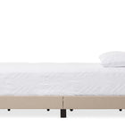 Baxton Studio Paris Modern and Contemporary Beige Linen Upholstered Twin Size Tufting Bed