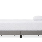 Baxton Studio Paris Modern and Contemporary Grey Fabric Upholstered Twin Size Tufting Bed