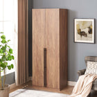 Manhattan Comfort Lee Modern 32" Wardrobe Closet in Golden Brown - WC001-GB