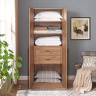 Manhattan Comfort Lee Modern 32" Wardrobe Closet in Golden Brown - WC001-GB