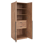 Manhattan Comfort Lee Modern 32" Wardrobe Closet in Golden Brown - WC001-GB