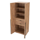Manhattan Comfort Lee Modern 32" Wardrobe Closet in Golden Brown - WC001-GB
