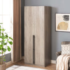 Manhattan Comfort Lee Modern 32" Wardrobe Closet in Rustic Gray - WC001-GY