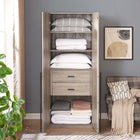 Manhattan Comfort Lee Modern 32" Wardrobe Closet in Rustic Gray - WC001-GY