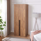 Manhattan Comfort Lee Modern 32" Wardrobe Closet in Golden Brown - WC002-GB