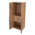 Manhattan Comfort Lee Modern 32" Wardrobe Closet in Golden Brown - WC002-GB