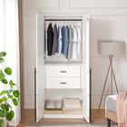 Manhattan Comfort Lee Modern 32" Wardrobe Closet in White - WC002-WH