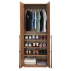 Manhattan Comfort Lee Modern 32" Wardrobe Closet in Golden Brown - WC003-GB