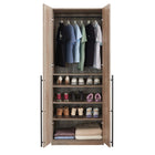 Manhattan Comfort Lee Modern 32" Wardrobe Closet in Rustic Gray - WC003-GY