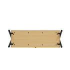 Manhattan Comfort Paloma Modern 38" Open Hanging Closet in Light Oak
