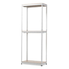 Baxton Studio Gavin White Metal 3-Shelf Closet Storage Racking Organizer