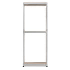 Baxton Studio Gavin White Metal 3-Shelf Closet Storage Racking Organizer