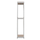 Baxton Studio Gavin White Metal 3-Shelf Closet Storage Racking Organizer