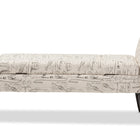 Baxton Studio Avignon Script-Patterned French Laundry Fabric Storage Ottoman Bench