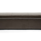 Baxton Studio Dennehy Dark Brown Modern Ottoman