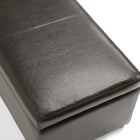 Baxton Studio Dennehy Dark Brown Modern Ottoman