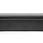 Baxton Studio Dennehy Black Brown Modern Ottoman