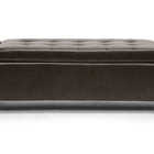 Baxton Studio Manchester Dark Brown Ottoman