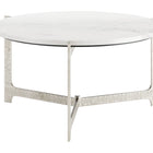 Zuo Barmas Coffee Table White & Silver