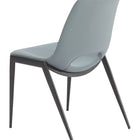 Zuo Desi Armless Dining Chair (Set of 2) Azure Gray