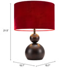 Zuo Shobu Table Lamp Red