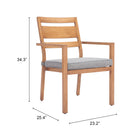 Zuo Rader Dining Chair (Set of 2) Natural