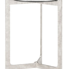 Zuo Barmas Side Table White & Silver