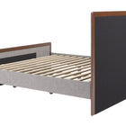 Zuo Somune King Bed Gray & Walnut