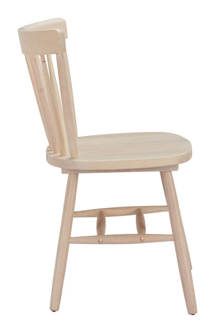 Zuo Tyce Dining Chair (Set of 2) Natural