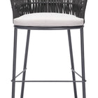 Zuo Freycinet Barstool (Set of 2) Black