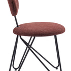 Zuo Novi Dining Chair (Set of 2) Maroon Brown