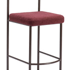 Zuo Livorno Counter Stool (Set of 2) Red & Bronze