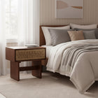 Zuo Amaria Nightstand Natural & Walnut