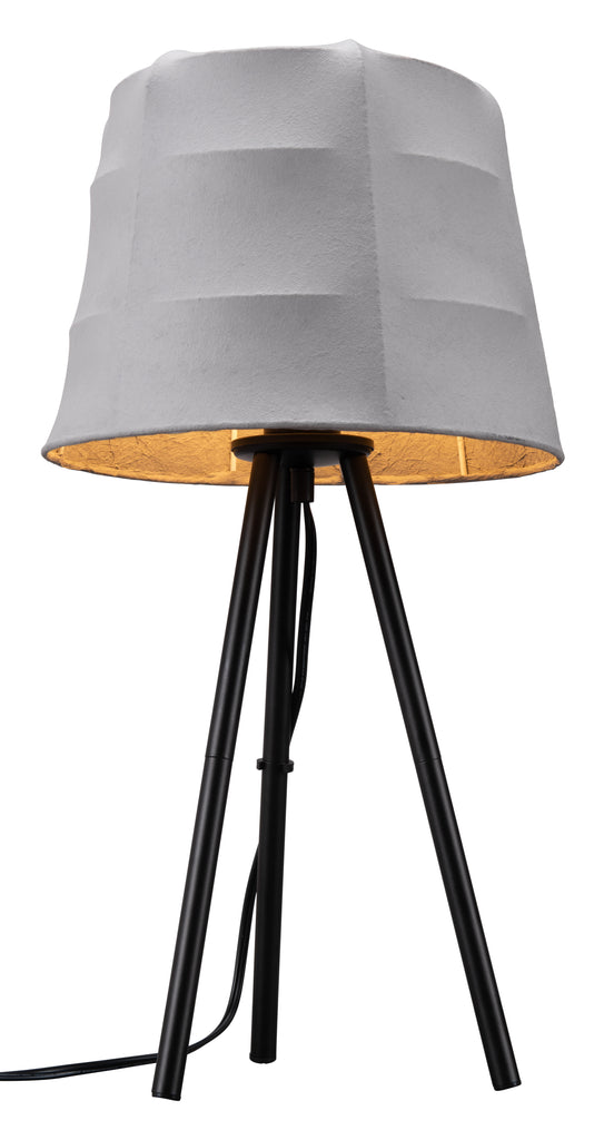 Zuo Mozzi Table Lamp Gray & Black