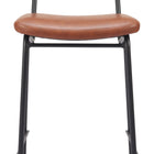 Zuo Charon Counter Stool (Set of 2) Vintage Brown