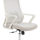 Zuo Jett High Back Office Chair Light Gray