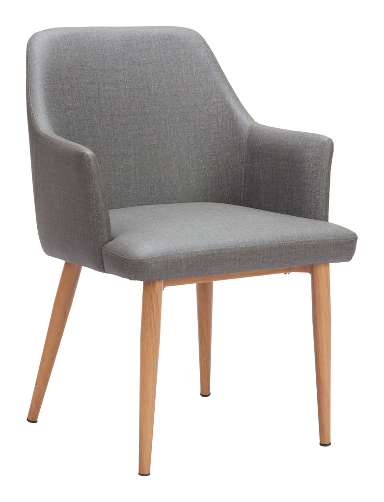 Zuo Wisom Dining Chair (Set of 2) Gray