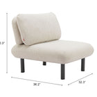 Zuo Aperto Accent Chair Beige