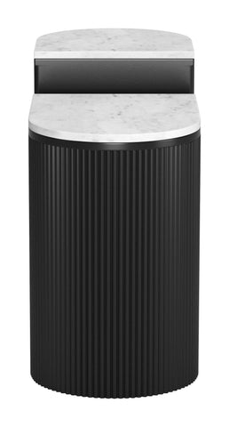 Zuo Ormara Side Table Set (2-Piece) White & Black