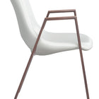 Zuo Desi Dining Chair (Set of 2) White & Walnut