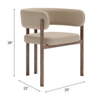 Zuo Ruge Dining Chair (Set of 2) Beige