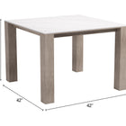 Zuo Leilani Square Dining Table (42") White