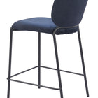 Zuo Plat Counter Stool (Set of 2) Blue