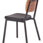 Zuo Ardenne Dining Chair (Set of 4) Black & Brown