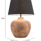 Zuo Basil Table Lamp Black
