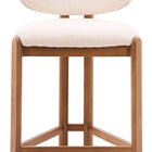 Zuo Rosetta Counter Stool (Set of 2) Beige & Walnut