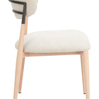 Zuo Equinox Armless Dining Chair (Set of 2) Oyster Gray & Natural